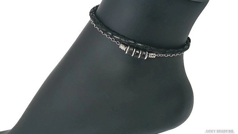 leather ankle bracelet