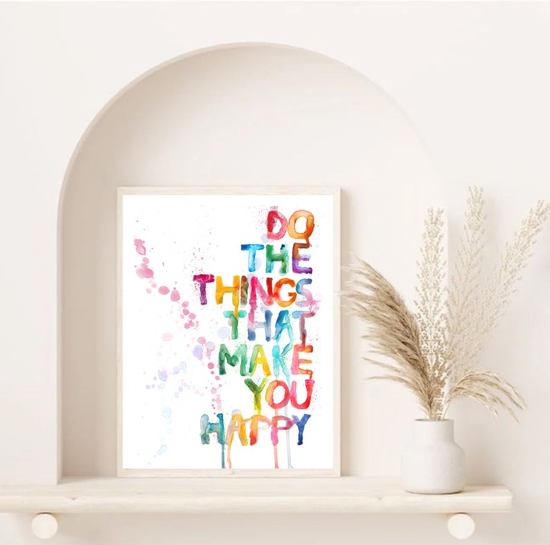 Motivational Watercolor Quote Print, Colorful Inspirational Art - Etsy