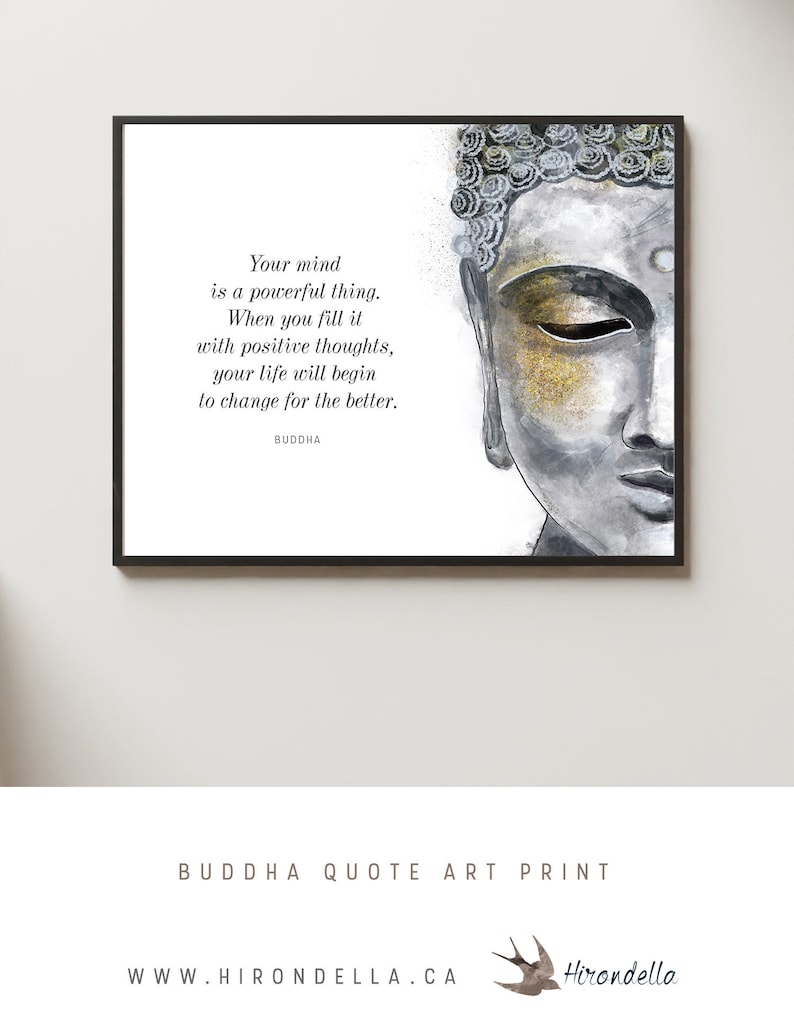 Buddha Wall Art Buddhist Art Painting Buddha Quotes - Etsy