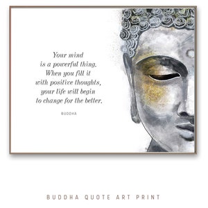 Buddha Wall Art, Buddhist Art Painting, Buddha Quotes, Spiritual Wall ...