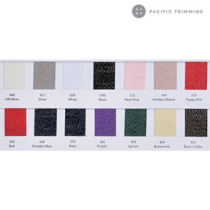 3/4", 1" Polyester Lurex Herringbone Twill Tape