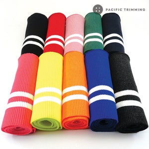 Heavy Weight Two Line Striped Rib Knit Multiple Colors - Etsy