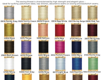Gutermann Cotton Thread 800M 37 Colors