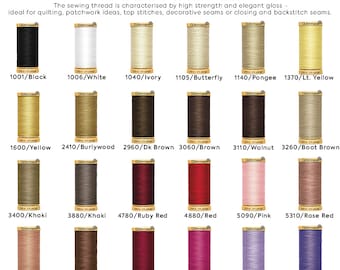 Gutermann Cotton Thread 250M 45 Colors
