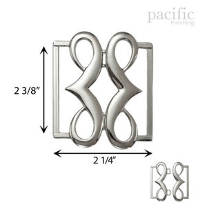 2 3/8&quot; Front Buckle Closure : 174406 Gunmetal