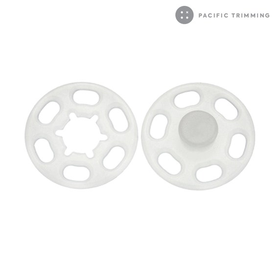 Clear Transparent Round Sew On Snaps Multiple Sizes