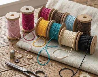 Standard 3 mm 1/8 tums elastiskt snöre i flera färger