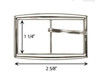 1 1/4" Metallschnalle 160251 Silber