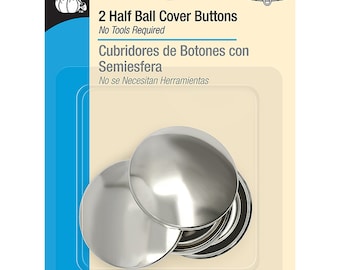 Dritz 1 1/2 Inch 2 Half Ball Cover Buttons Kit