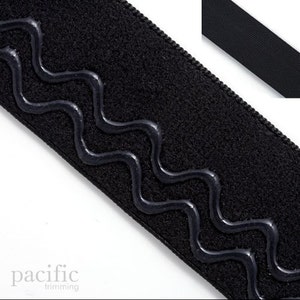 Woven Elastic With Wavy Centered Silicone : 131105