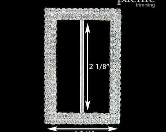 Preciosa 2 Row Rhinestone Buckle Slider 74817027CS