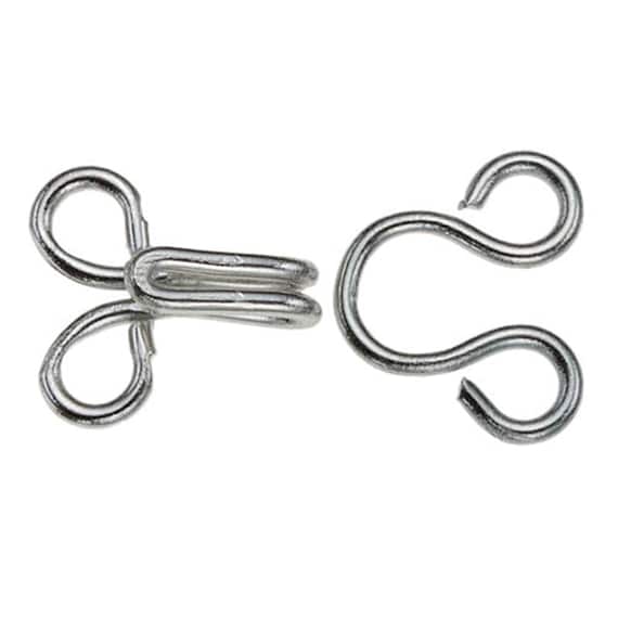 12mm X 6mm Hook & Eye : 190001HE 5 Sets - Etsy
