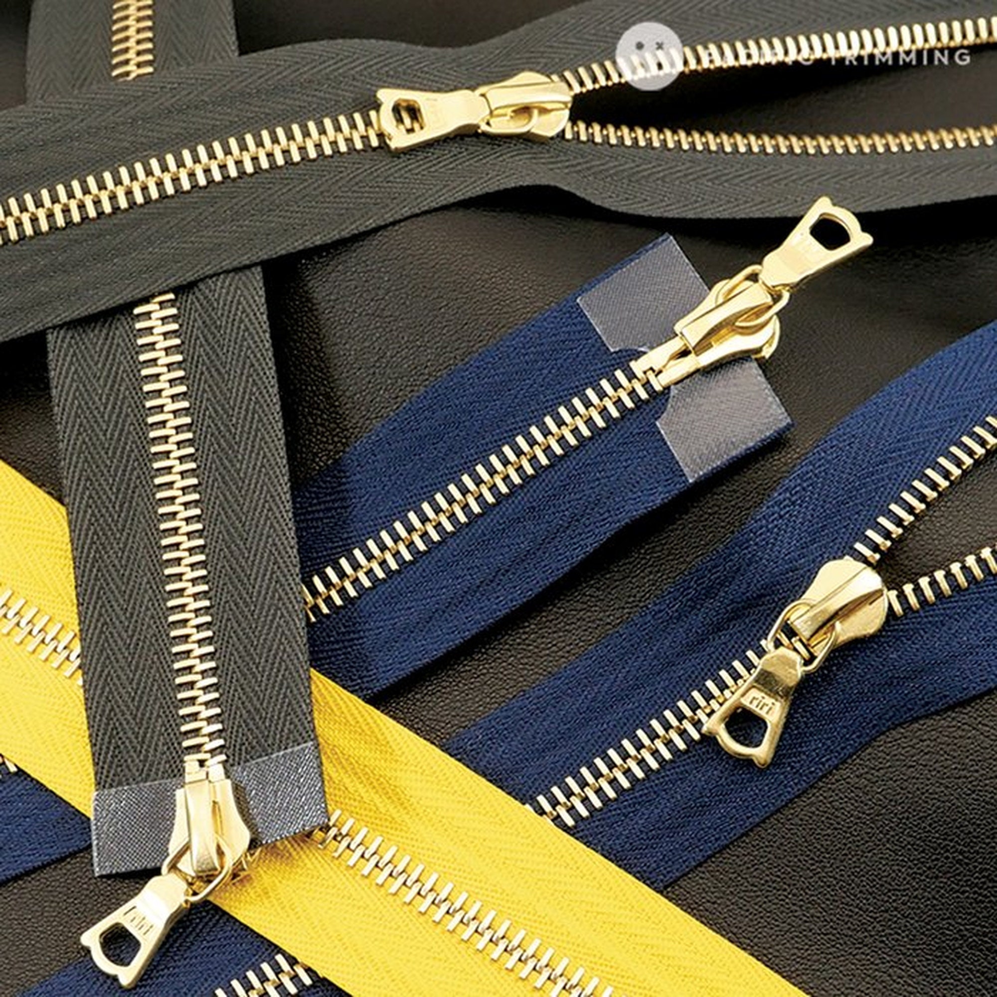 riri☺︎ Riri M4 Two Way Gold Teeth Metal Zipper *custom Cut to