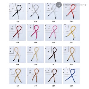 3/16&quot; (5mm) Satin Twist Cord Multiple Colors