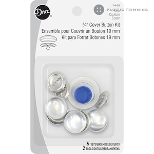 Dritz 3/4 Inch Cover Button Kit