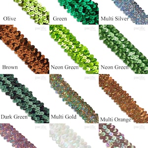 1 5/8&quot; 4-Row Stretch Sequins :310005SQ
