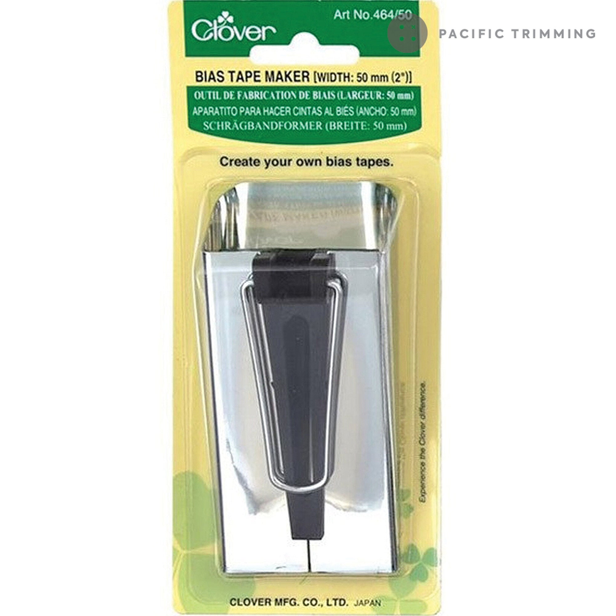 Binding Tape Clover Bias Tape Maker, 1", 25MM Clover 464/12 Bias 1/2-inch Tape Maker 1 Ea Blue