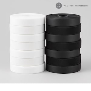 Cinta de velcro de primera calidad para coser con cierre de gancho y bucle, blanca y negra