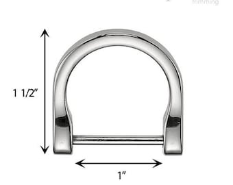 1" Horseshoe Shape D Rings Screw in Shackle 170136