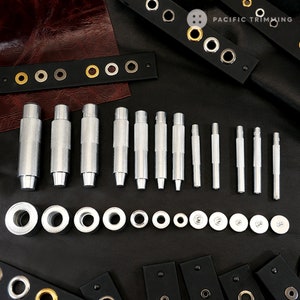 Grommet Tool Kit 2, 3, 4, 5, 7 MM Eyelet Setting Tool Grommet