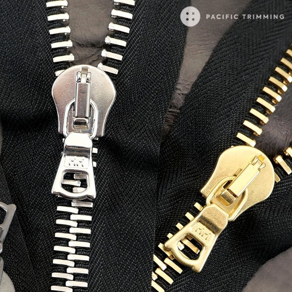 Riri M10 & M14 One Way Metal Black Zipper *custom Cut to