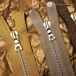 riri M4/M6 One & Two Way Lurex Special Tape Zipper *Custom Cut to Length*
