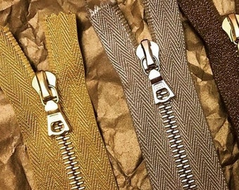 riri M4/M6 One & Two Way Lurex Special Tape Zipper *Custom Cut to Length*