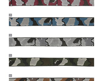 Premium Quality 20mm (3/4") Camouflage Webbing Strap