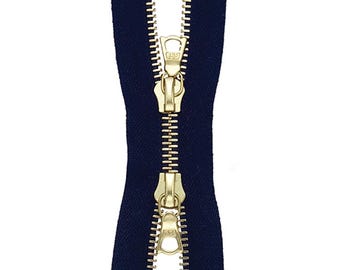 Almería‪✿ Riri*　0329 Riri M4 Two Way Gold Teeth Metal Zipper *custom Cut to