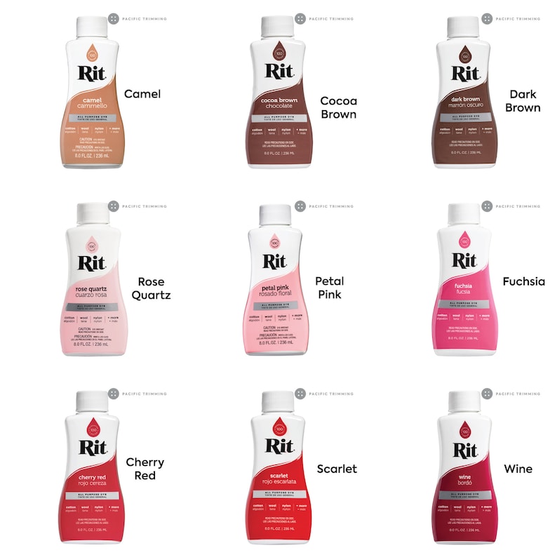 Rit All Purpose Liquid Dye All Colors Etsy