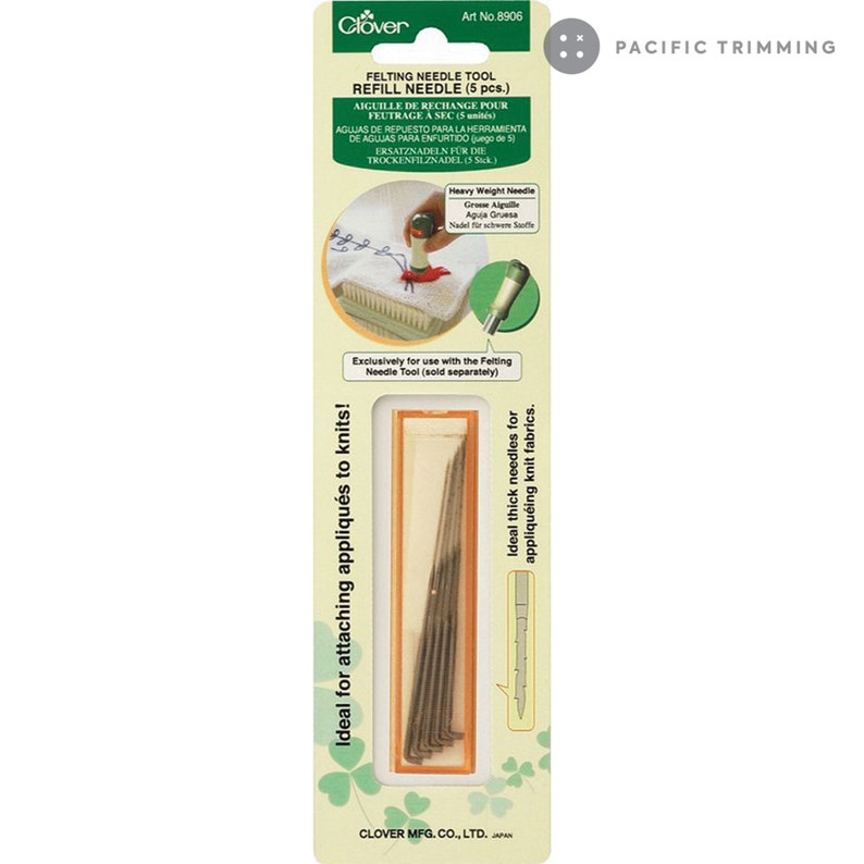 Clover Felting Needle Tool & Needle Felting Refill Heavy Etsy