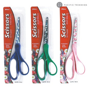Allary All Purpose 8 Inch Scissors Assorted Colors