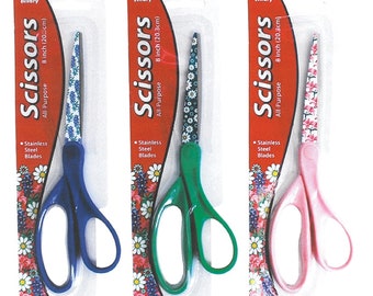 Allary All Purpose 8 Inch Scissors Assorted Colors