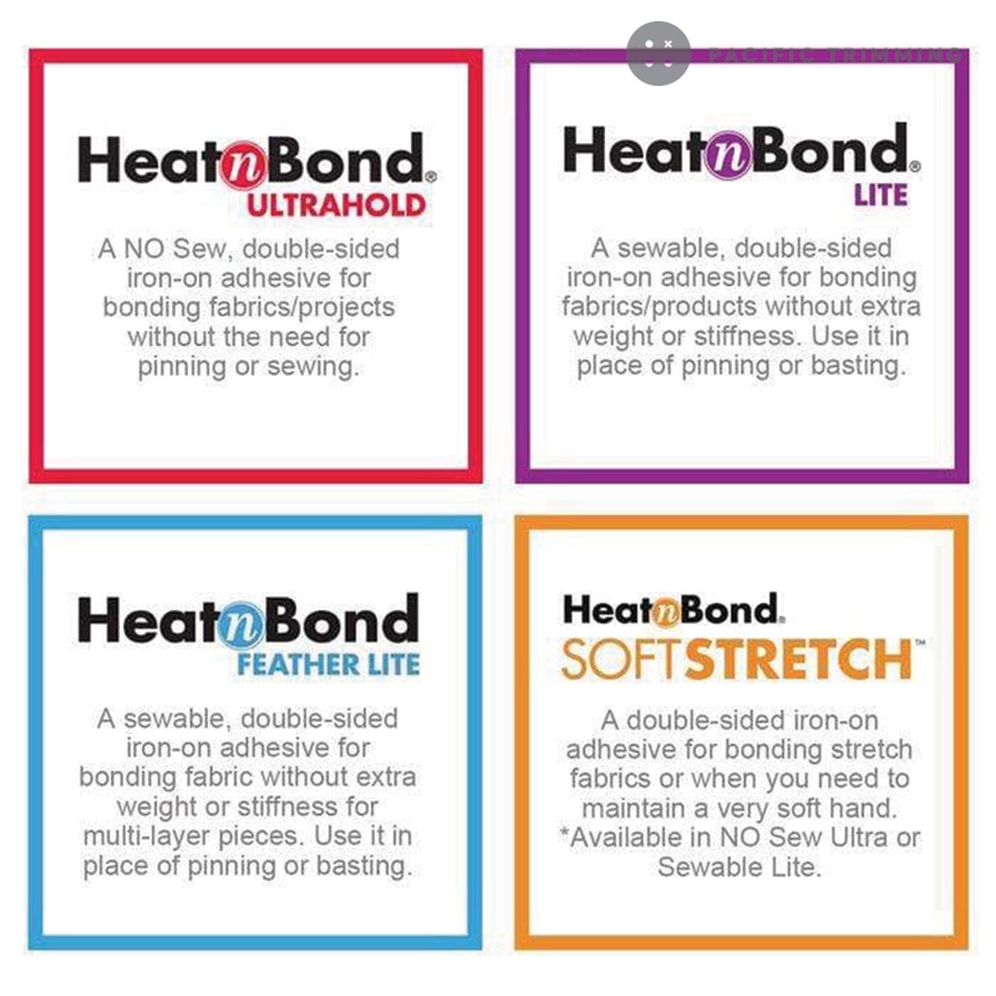 Heat N Bond Iron-On Adhesive, Hem, No-Sew, Value Pack - 4 rolls
