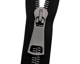 custom Metal No. 12 Gunmetal Zipper