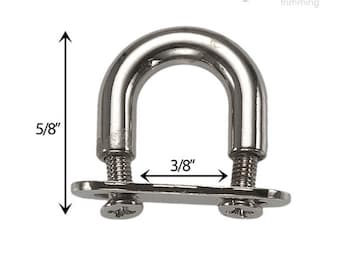 3/8" D Ring Screw Back Bridge Bag Connector 170143