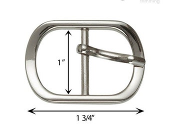 1" Metal Buckle 160250 Silver