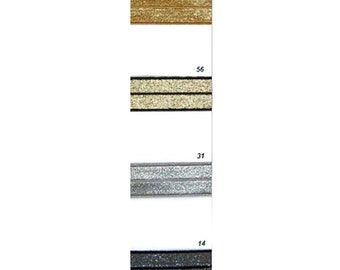 Premium-Qualität 3/4 "Lurex Metallic Falten über Elastisch