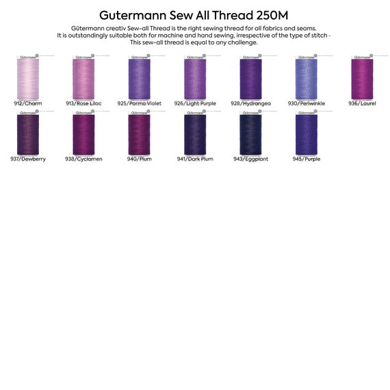 Gutermann Sew All Thread 250M 139 Colors 