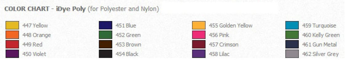 Jacquard Idye Poly All Colors - Etsy