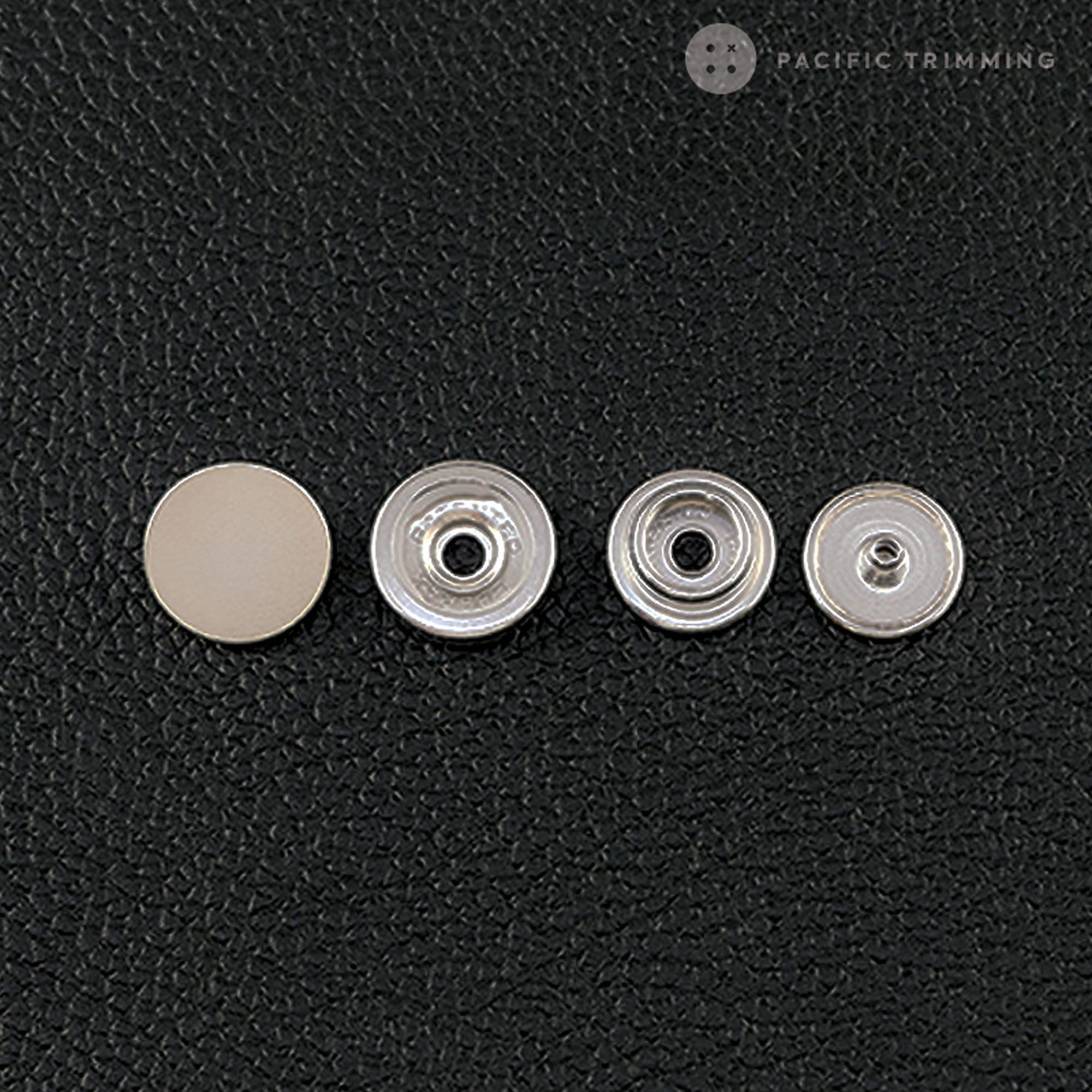 Silver or Black Snap Fasteners in Various Sizes on ONE Card 5mm