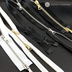 riri M4 & M6 Two Way Satin Special Tape Zipper *Custom Cut to Length*