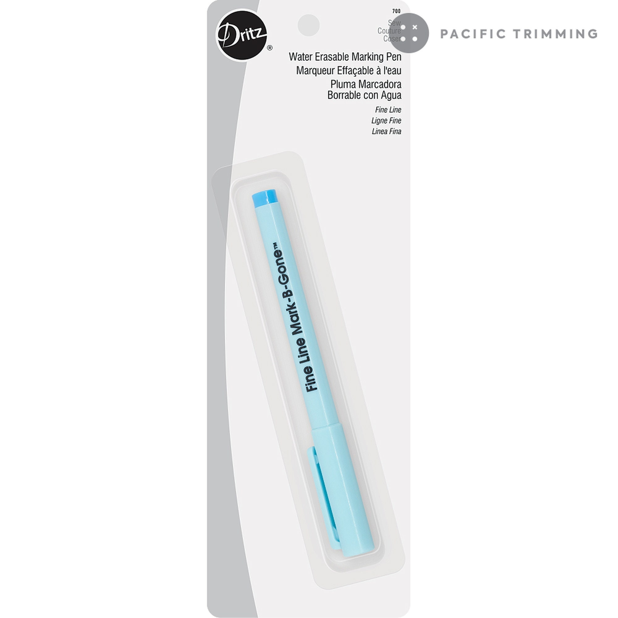 Dritz Water Erasable Marking Pen - Bright Blue