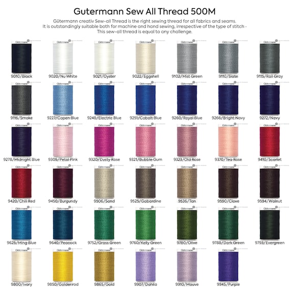 506 Sand 500m Gutermann Sew All Thread - Sew All 500m - Threads