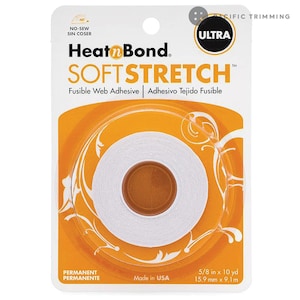 Taśma klejąca HeatnBond Soft Stretch Ultra Iron-On, 5/8 cala x 10 jardów