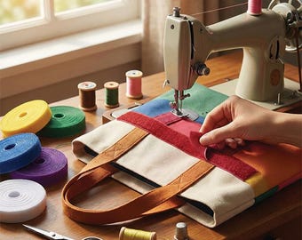 Nastro di fissaggio in velcro di qualità premium da 3/4", 1", con gancio e passante, vari colori