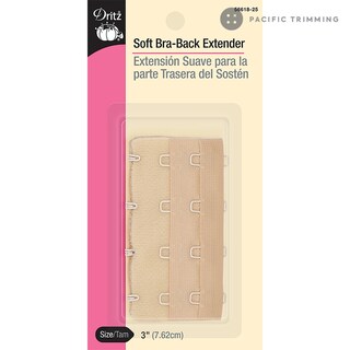 Dritz - Kit Riparazione Reggiseno, Striscia Elastica Morbida Con Ganci E Occhielli, Colore Bianco