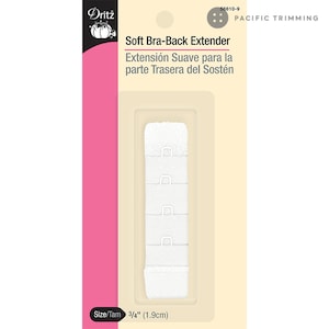 Dritz 3/4″ Soft Bra-Back Extender White