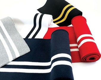 Two Line Striped Rib Knit Multiple Colors