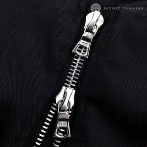 riri M6 Two Way Nickel Teeth Metal Zipper *Custom Cut to Length*